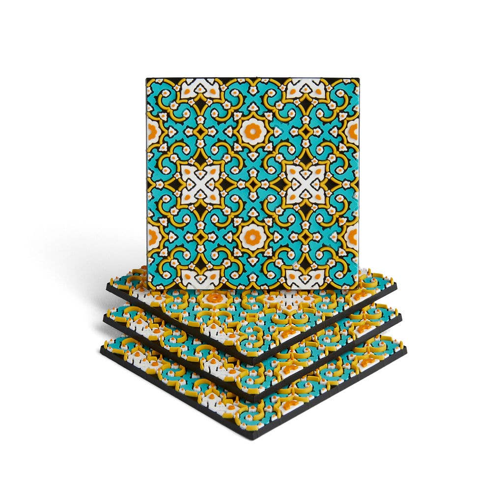 Tiles Coasters  - Set of Four