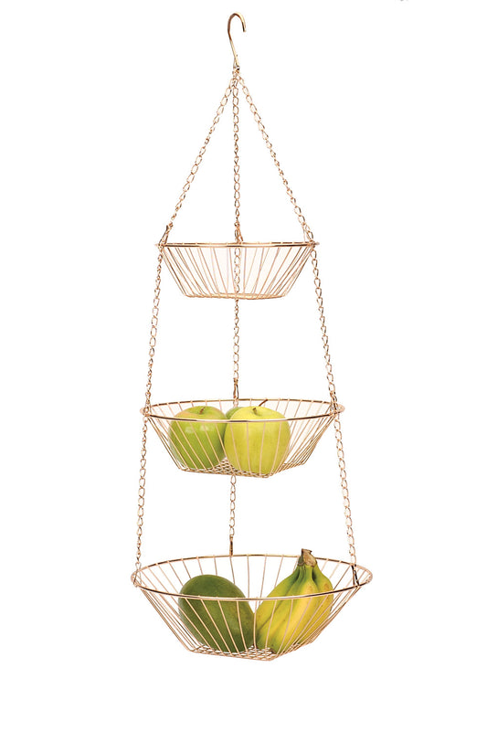 Copper  Basket - 3 Tier