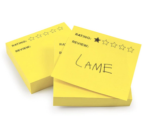Over-Rated Sticky Notes