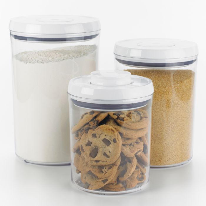 OXO POP Round Canister 3 Piece Set