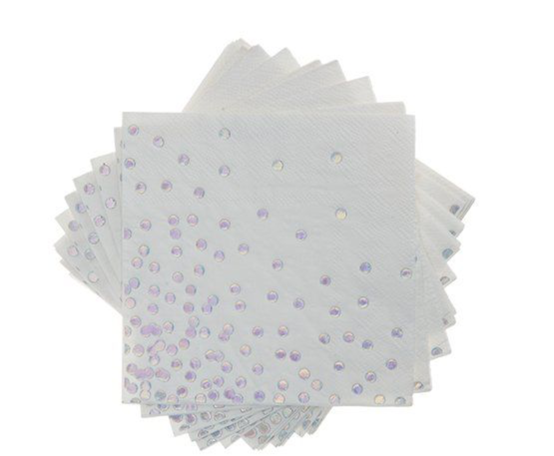 TrueBrands Gleaming Cocktail Napkin