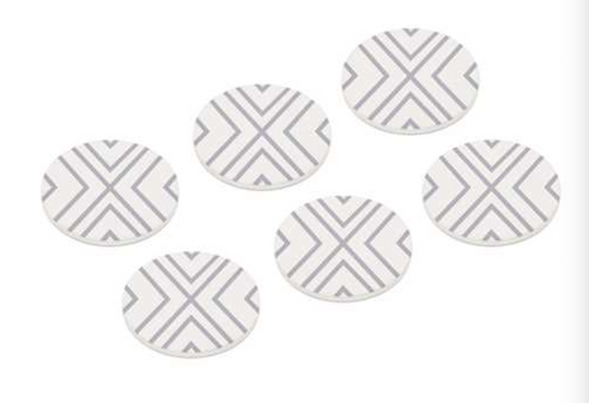 Geometric Pattern Coasters (Set of 6)