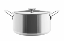 Load image into Gallery viewer, Chantal 3.Clad Stockpot 7 qt with steamer insert
