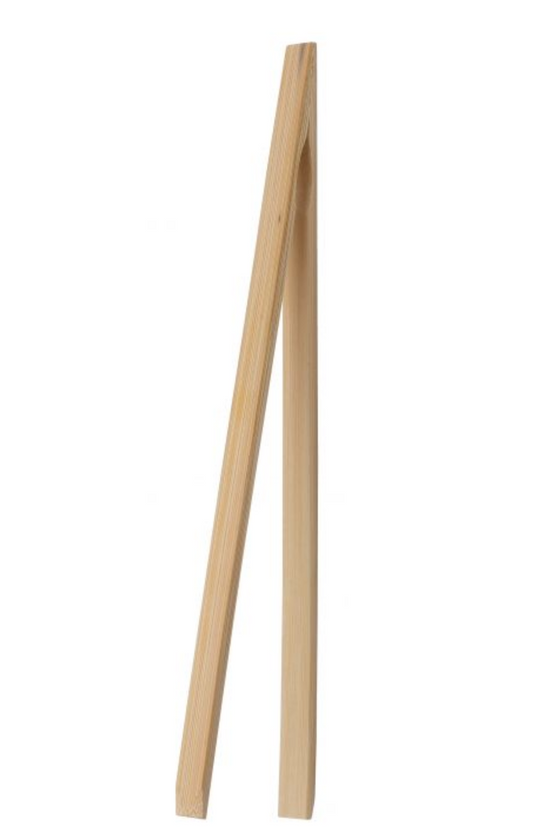 Bamboo Toast Tongs 12"