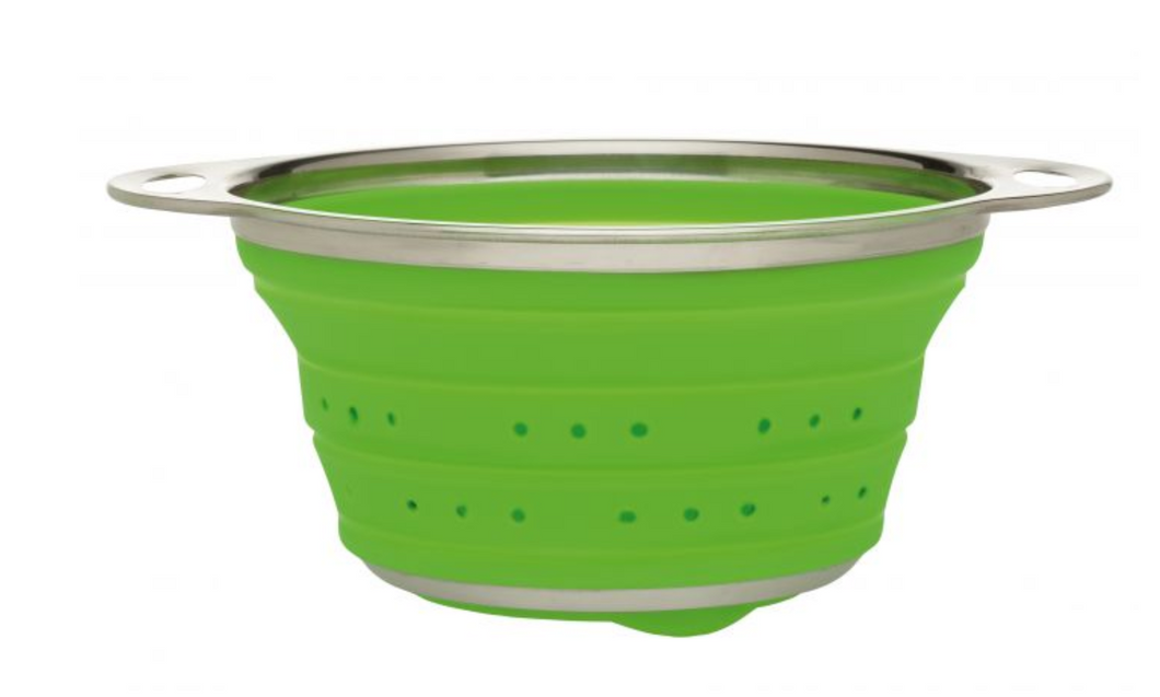 Collapsible Colander, Silicone, 9.5in