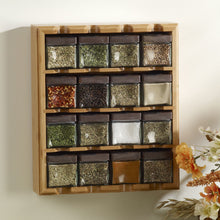 Load image into Gallery viewer, 16 Jar Bamboo Spice Rack
