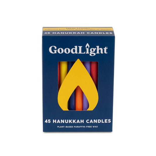 Hanukkah Candles: 45-Count Box: Multi-Color