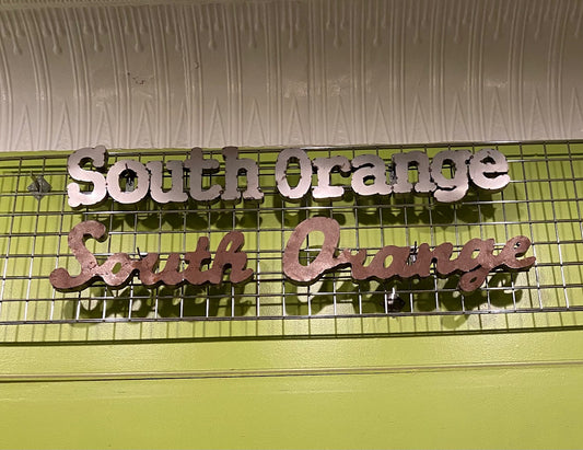 South Orange Decorative Steel Sign