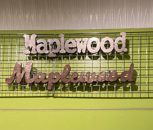 Maplewood Decorative Steel Sign