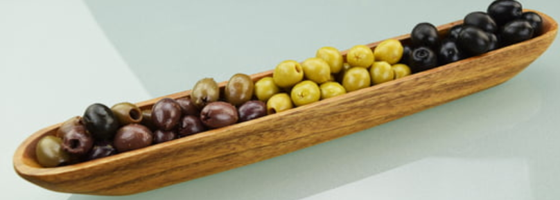 Acacia Wood Olive and Cracker Tray