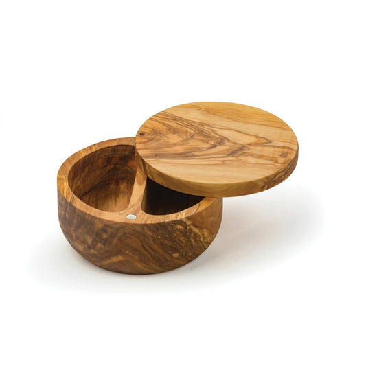 Olive Wood Salt Box