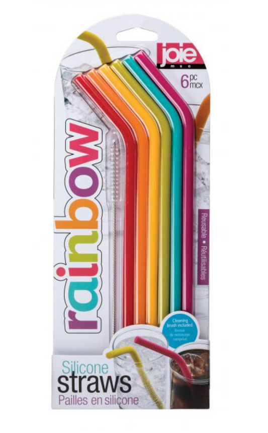 Joie Silicone Straws with Cleaning Brush