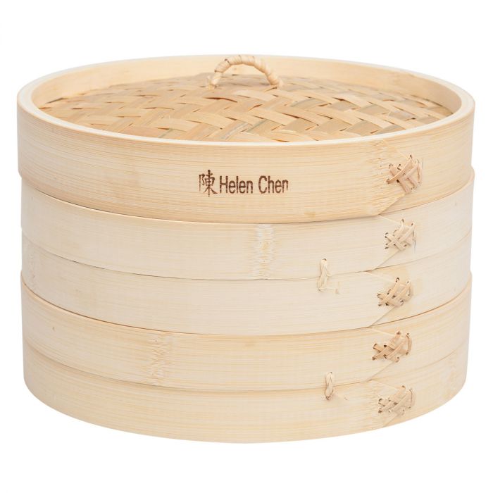 Bamboo Steamer with Lid, 10