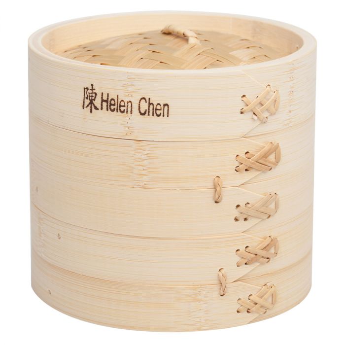 Bamboo Steamer with Lid, 6" - Helen's Asian Kitchen