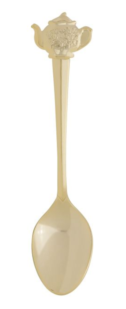 Demi Spoon, Teapot, Gold Plated