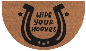 Now Design Wipe Your Hooves Shaped Doormat